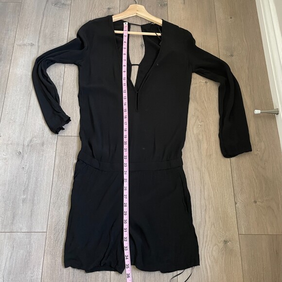 NWT Monrow black long sleeve romper jumpsuit - Picture 6 of 9